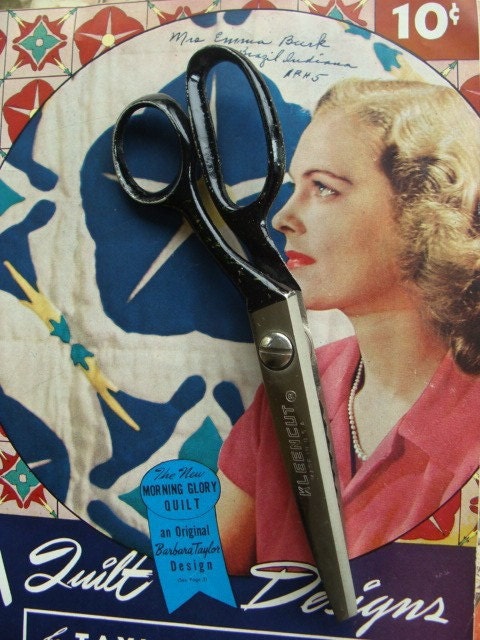 Authentic Kleencut Pinking Sheers Antique Scissors