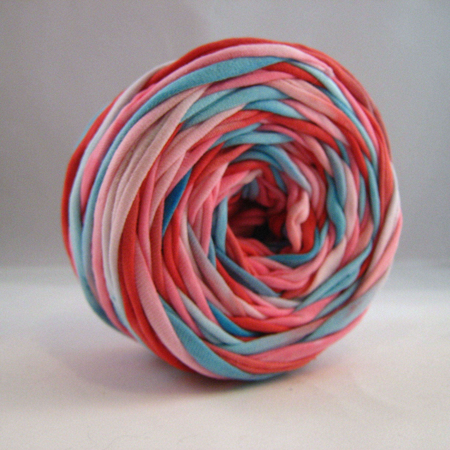 Hand Dyed T Shirt Yarn-Valentine 50 Yards