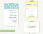 IVY Wedding Invitation and RSVP Set