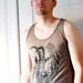 Savannah Vortex - Antelope coffee Unisex Triblend Tank - by Bark Decor