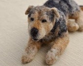 Needle Felted Custom Dog Portrait: OOAK Sculpture, Mixed Breed / Mutt