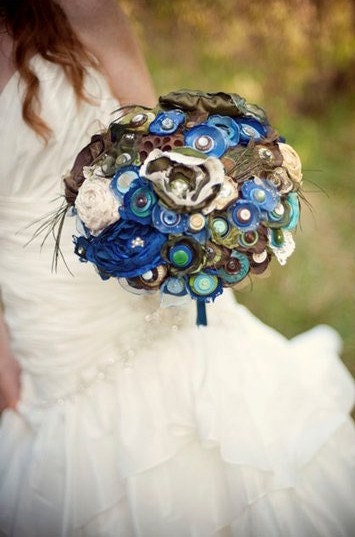 Jillianns One of a Kind Macey Peacock Bouquet