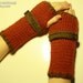 PATTERN - Wrist Warmers with Belt KNITTED version (PDF Data)