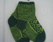 Handknitted socks for babies