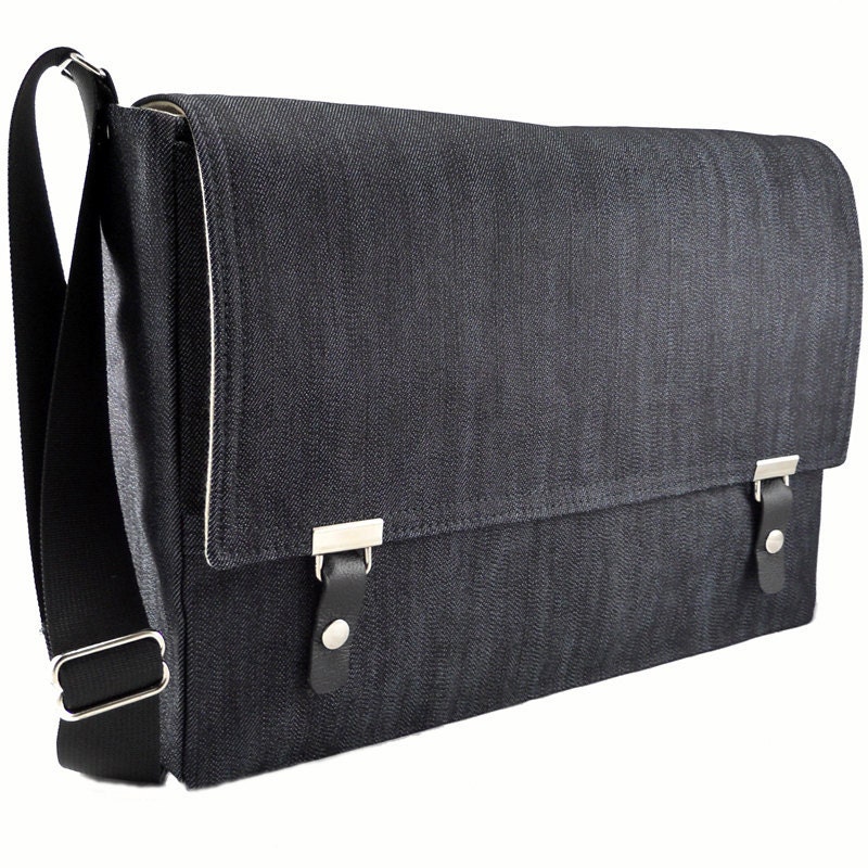 13" MacBook Air messenger bag - dark denim