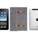 iPad case - gray herringbone