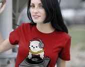 DJing Kitten T-Shirt -  - Mens, Womens & Kids Sizes Small-2XL Available