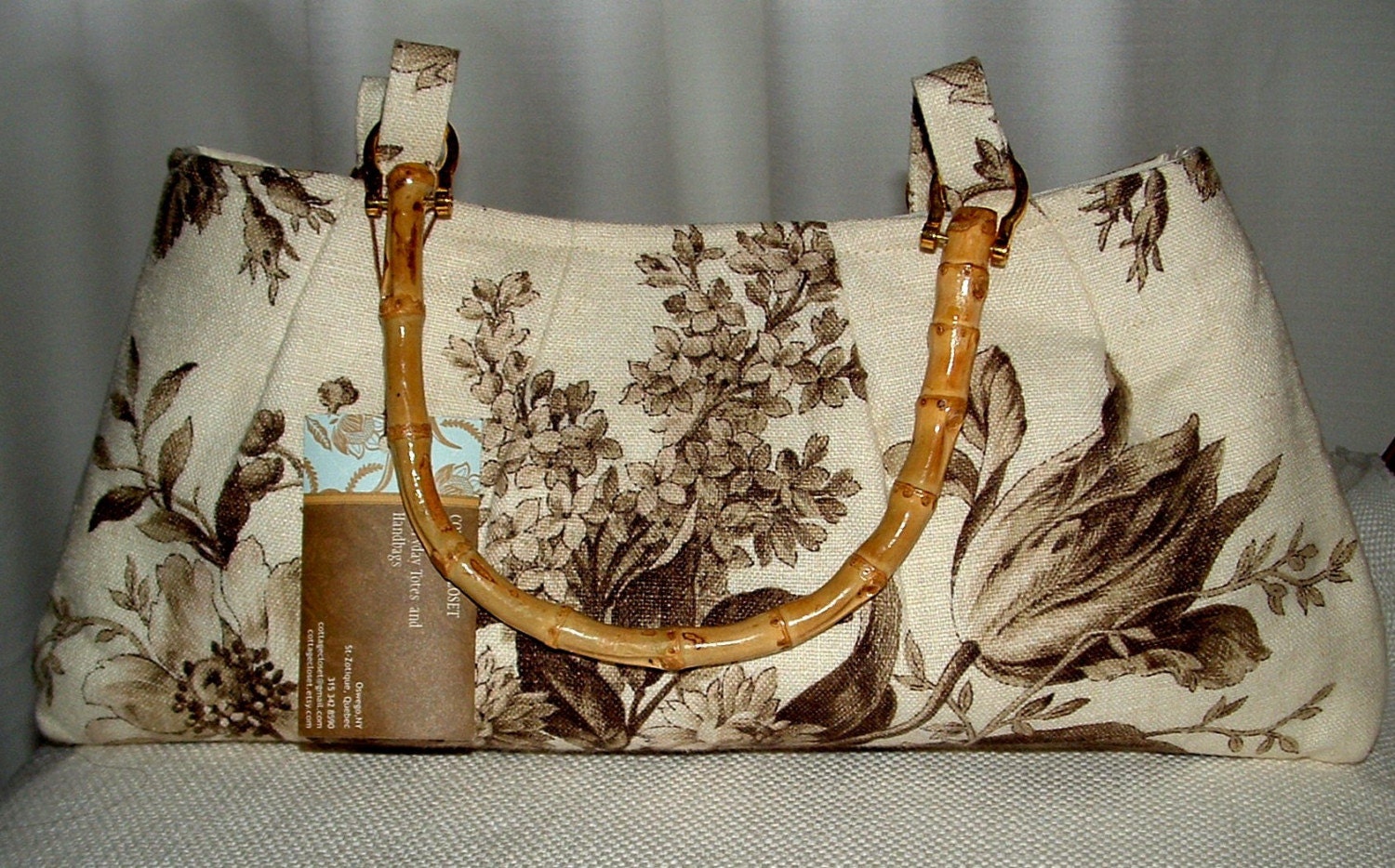 LOVELY LINEN HANDBAG