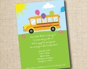 Tumble Bus birthday party invitation (custom), printable file Il_170x135