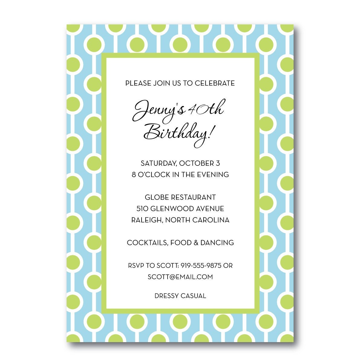 Party Invitations...Custom, Printable Digital File Il_570xn