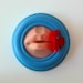 Rubber Lips, Framed Silicone Rubber Mouth, Wall Mounted Sculpture