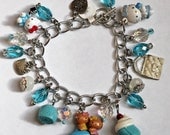SALE 5 dollars  OFF... Blue Hello Kitty Charm Bracelet