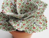 Fabric Leaf Potted Plant - Red Yellow Green Flowers Mother's Day Gift Idea