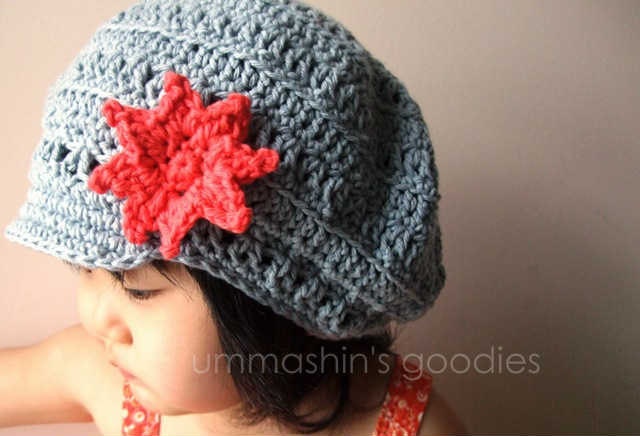 Baby girl, Kids, Newsgirl hat , silver grey, orange