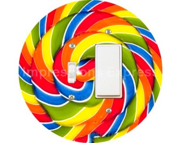 Giant Lollipop Toggle and Decora Rocker Switch Plate Cover