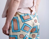 KEITH HARING style 80's print pants for petite sm/me