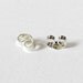 sterling silver star earring studs, ear posts, handmade