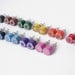 color pencil ear studs, the hexagon version in candy colors
