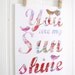 8.3 x 11.7 PINK You Are My Sunshine Print