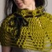 Lotus Flower - crocheted capelet / poncho / shoulder warmer / collar / cowl MADE TO ORDER in 16 colors