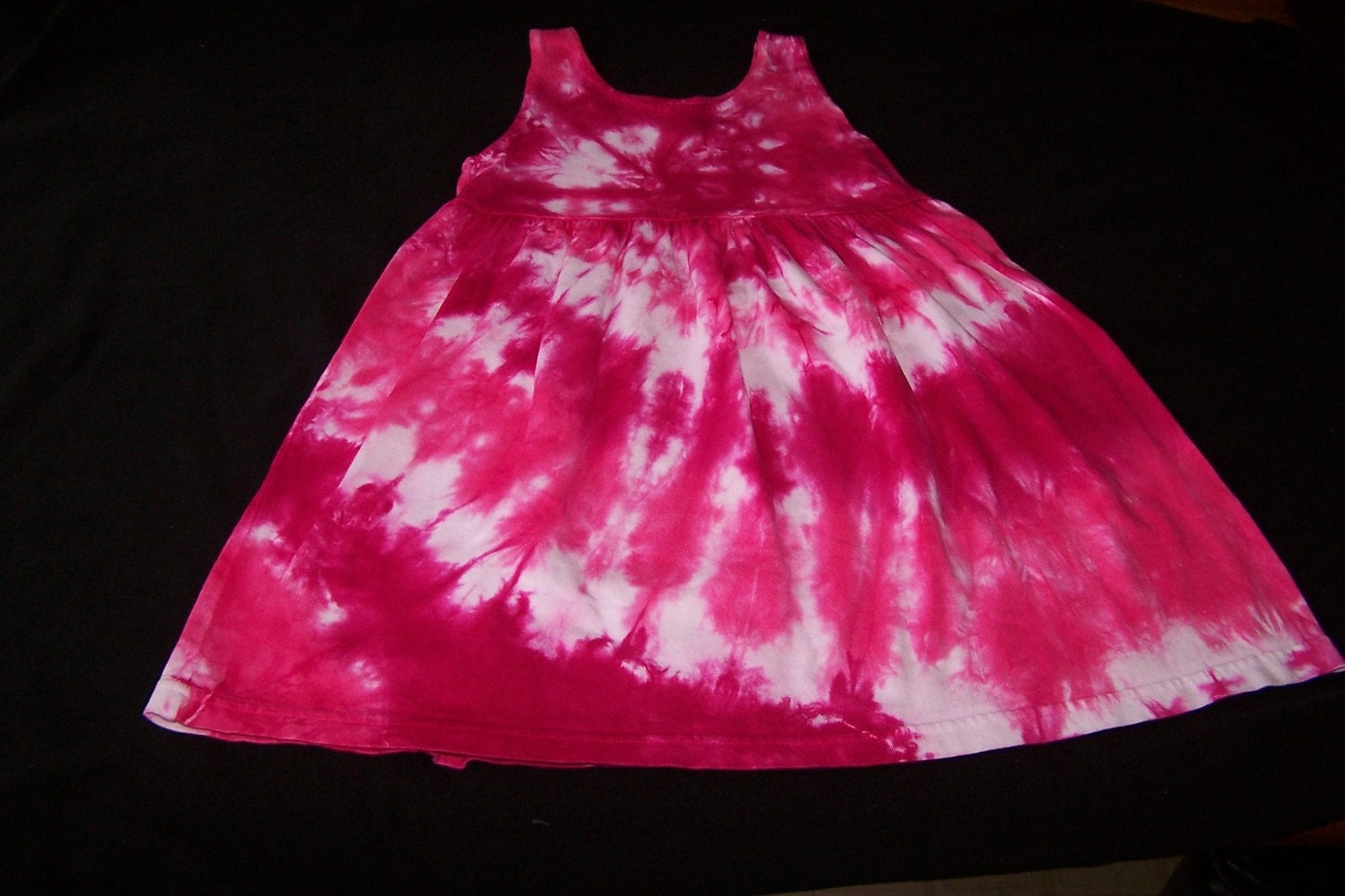 RESERVE for NATALIA Wintergreen   Spiral Tie Dyed  Girls Empire Waist Sun Dress/Jumper Size 12