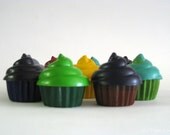 Upcycled Crayon Cupcakes - Set of 2