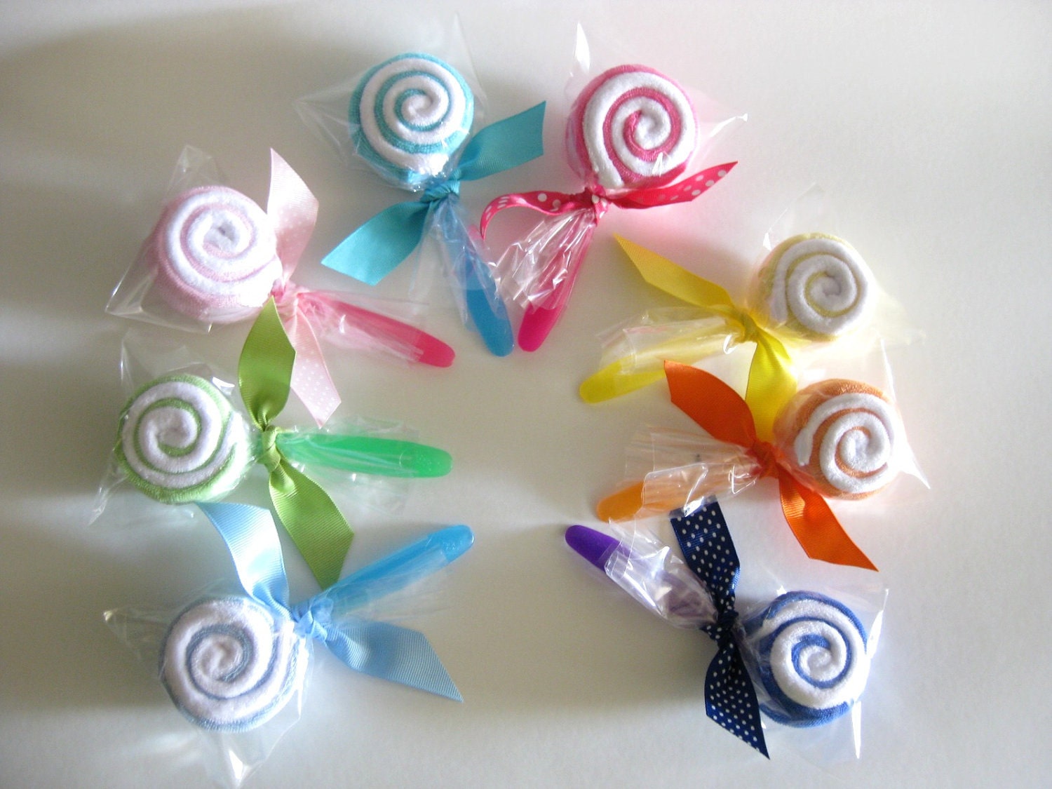 Neutral  Washcloth Lollipop