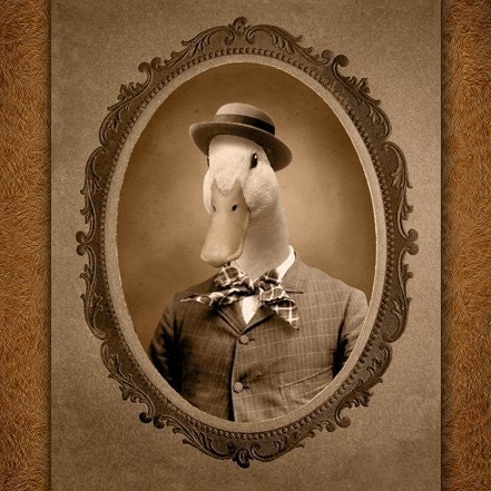 5x7 inch Hot Digital Dog Mr. Quackers Duck