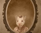 5x7 inch Hot Digital Dog Mr. Snowpea Mouse