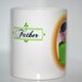 Little People Green Dark Haired Father, Dad, Fathers Day coffee mug, 11 oz, birthdays