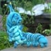 The Blue Caterpillar in Alice's Wonderland w his Hookah OOAK Needle felted Artist Doll by Stevi T.