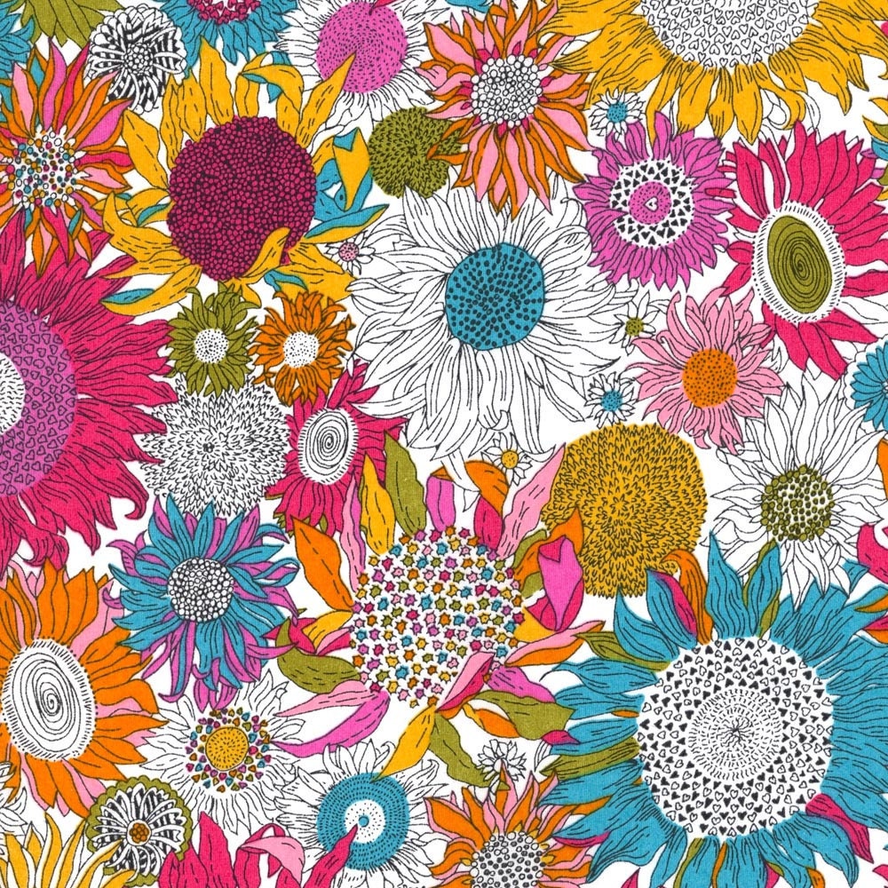 Liberty Tana Lawn Fabric Susannah Rainbow One Yard
