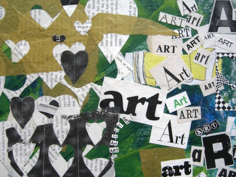 I Heart Art - original collage