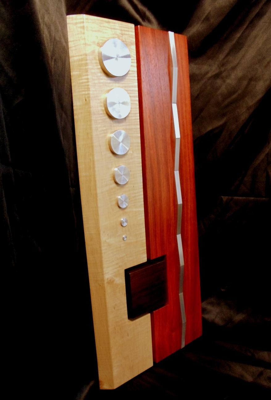Wall Art No.5- Curly Maple/Padouk/Rosewood/Aluminum