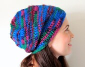 Slouchy Wool and Sari Silk Tam