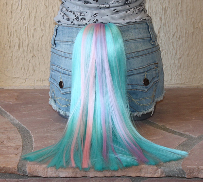 Princess Celestia costume cosplay wig - blue purple pink wig / my little pony cosplay / unicorn / friendship is magic