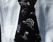 Sample Sale - Dinosaur Tie on White Shirt - Size 0/3 mo  - Ready to Ship