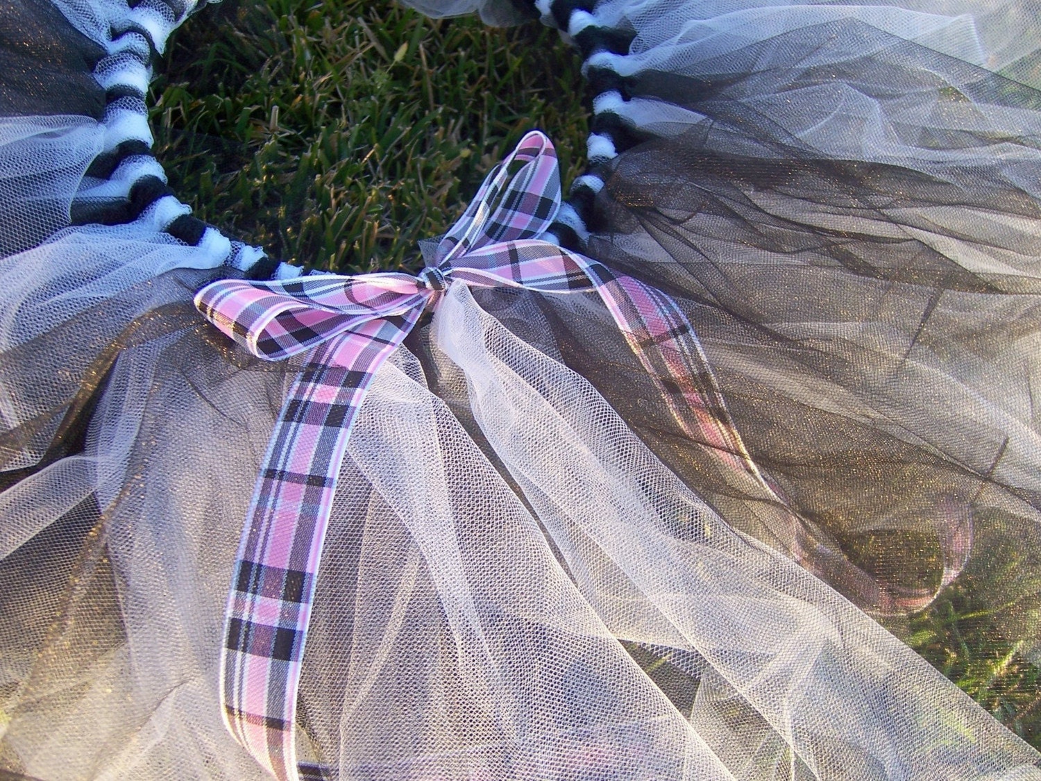 Super Sample Sale - Black and White Toddler Ballerina Tutu 4T-5T