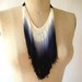 Indigo Fringe Necklace