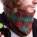 Men's Scarf Plaid Cowl Neckwarmer