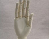 10 inch Lucite White Mannequin DISPLAY HAND LARGE - Manikin New