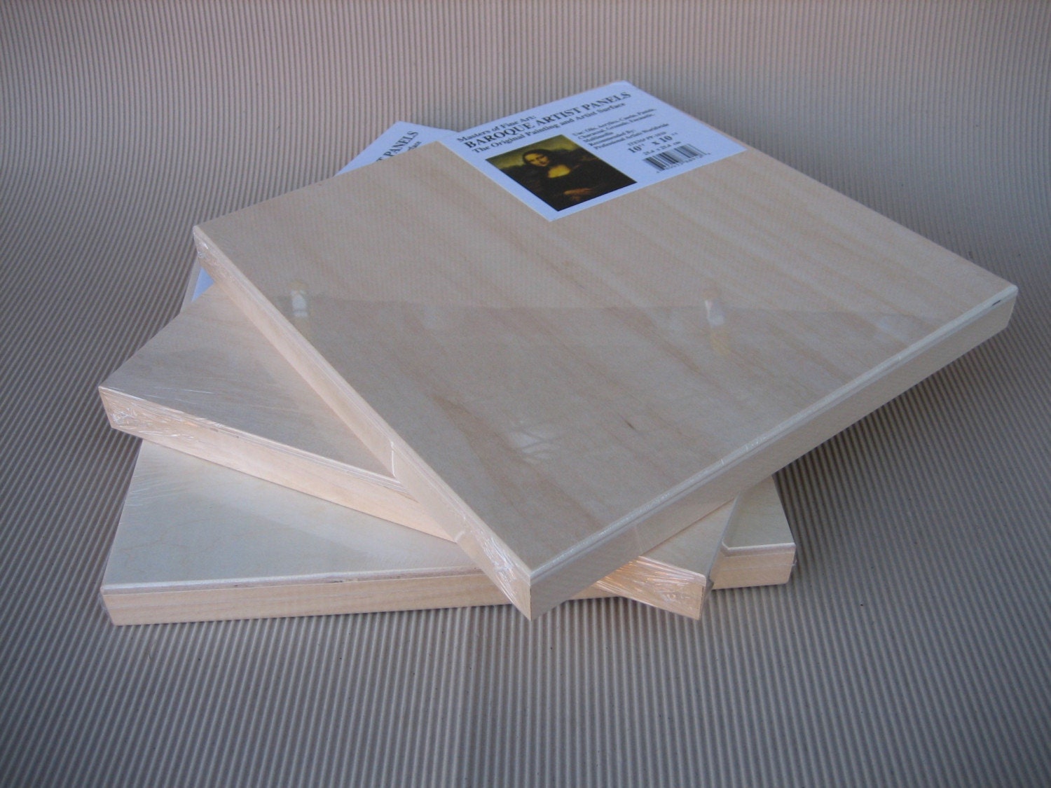 10 X 10 Inch Wood Painting Panels - THREE