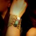 Handmade Boho Leather and Gemstone Cuff Bracelet - Imperial Jasper