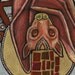 Art Nouveau Fruit Bat Flying Fox Animal Art Print
