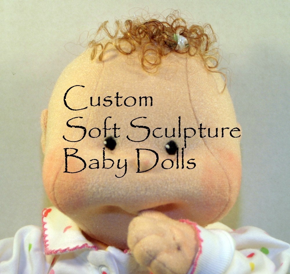 Custom Order Soft Sculpture Baby Doll from Zelda's Closet