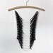 Haute Couture Breast Plate lace and chain harness body jewelry / necklace
