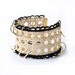 Zia Thonet Bracelet - Wooden lace, lace and gold ring bracelet
