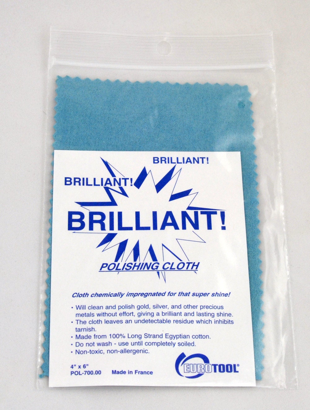 Polishing Cloth-Brilliant 4 x 6 Perfect for Gold/Silver/Precious Metal Jewelry