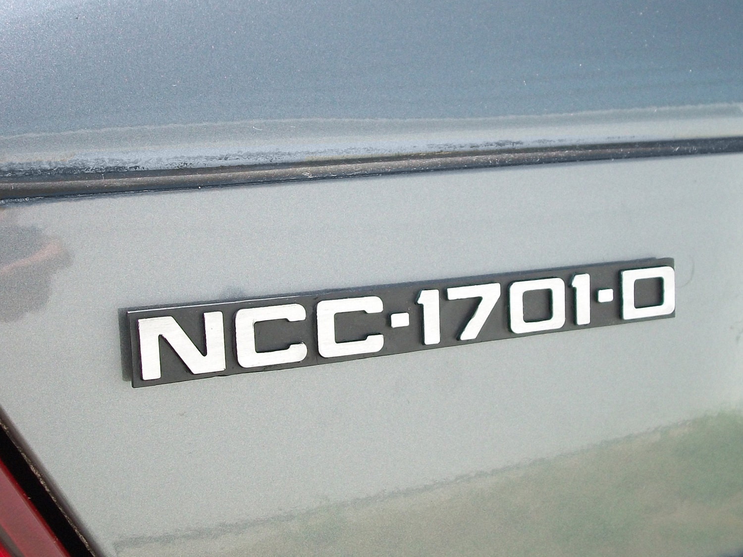 NCC-1701-D Custom Car Emblem