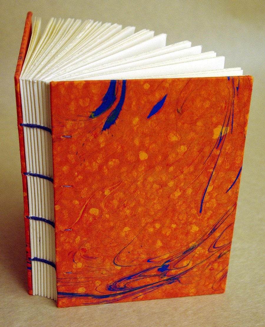 Orange Coptic Journal/Sketchbook